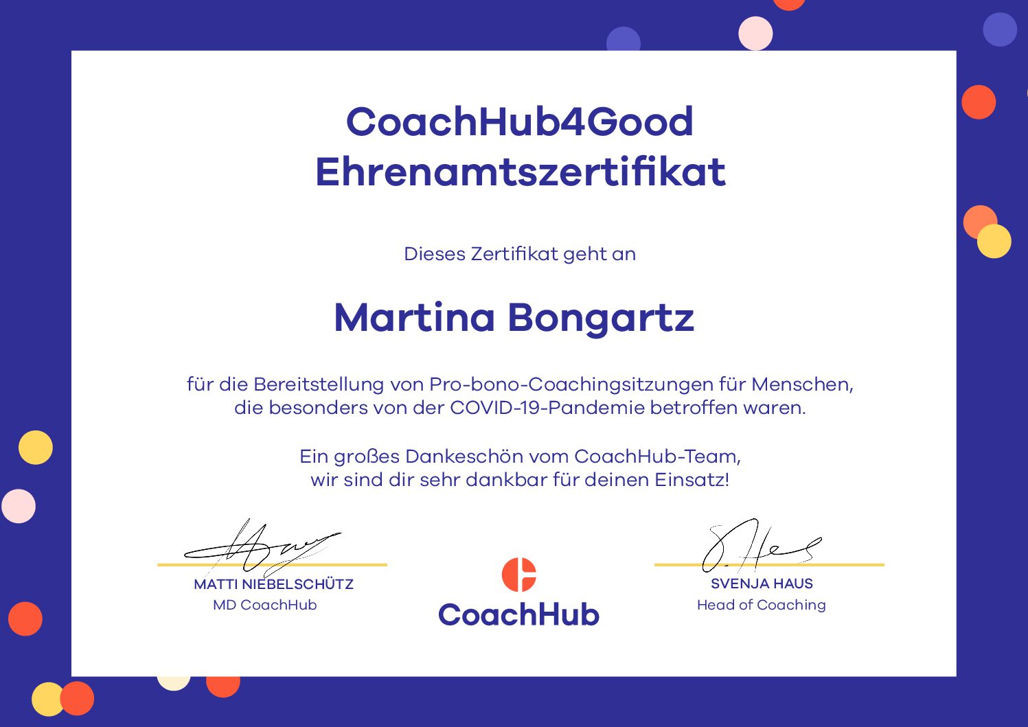 Coaching For Good – COVID19 – Probonocoaching